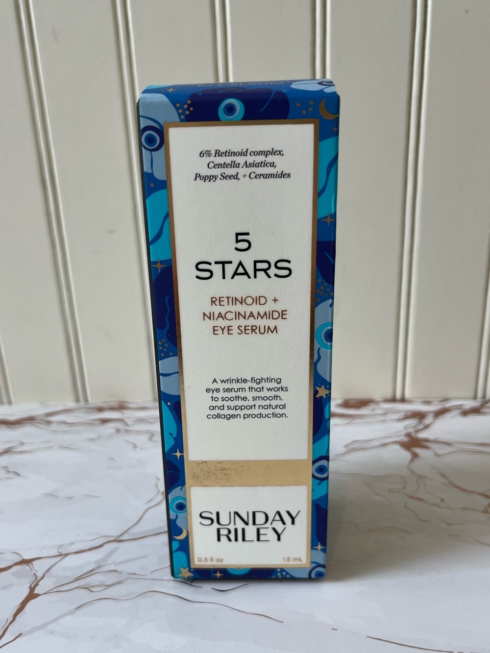 Sunday Riley 5 Stars Retinoid + Niacinamide Eye Serum – 0.5 fl oz – New in Box